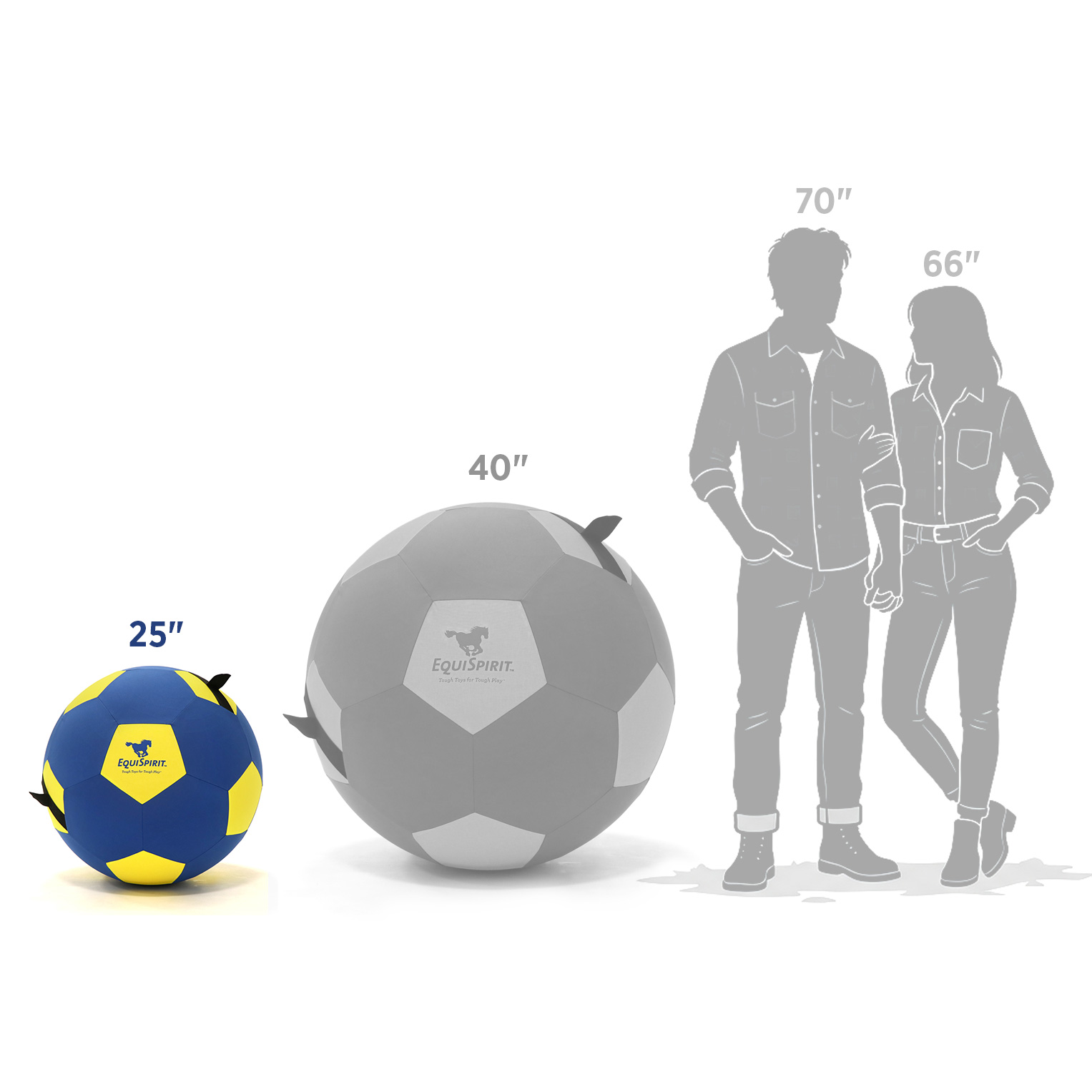 EquiSpirit 25" Ball Size Comparison